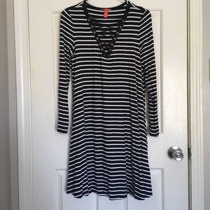 Chelsea & Violet Long Sleeve Striped Dress